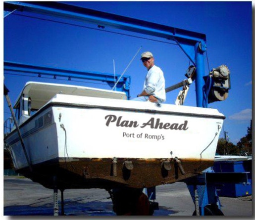 lifting a boat out of the water